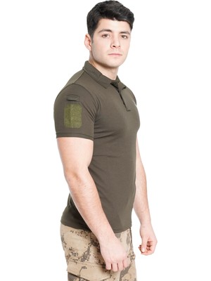 Vogel Tactical Kısa Kol Polo Yaka Taktik T-Shirt - Haki