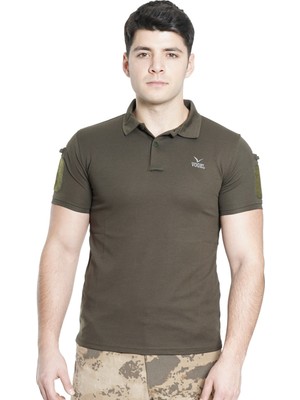 Vogel Tactical Kısa Kol Polo Yaka Taktik T-Shirt - Haki