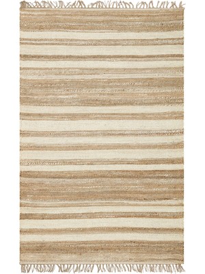 Eko Halı Echo Ech 11 Natural White Xw Flatweave El Dokuma Naturel Jüt Hasır Halı