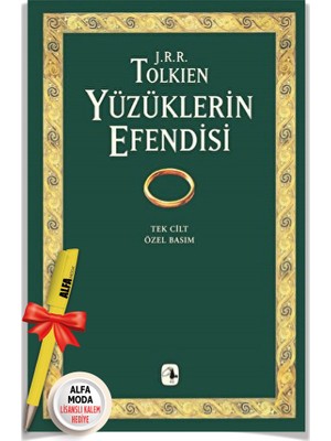 Yüzüklerin Efendisi - Tek Cilt Özel Basım (J. R. R. Tolkien) + Moda Lisanslı Kalem - Metis Yayınları
