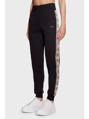 Guess Britney Pamuklu Regular Fit Cepli Jogger Pantolon Bayan Pantolon V2YB15KB3P2 Jblk