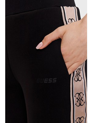 Guess Britney Pamuklu Regular Fit Cepli Jogger Pantolon Bayan Pantolon V2YB15KB3P2 Jblk