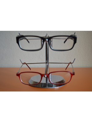 Krom Gözlük Standı Düzenleyeci Organizer 2'li