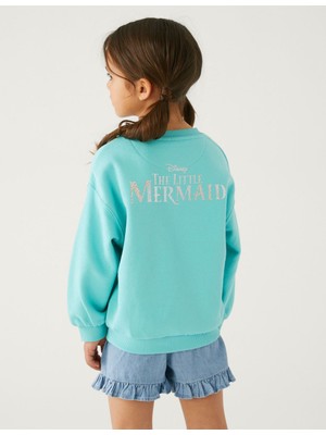 Marks & Spencer The Little Mermaid™ Yuvarlak Yaka Sweatshirt