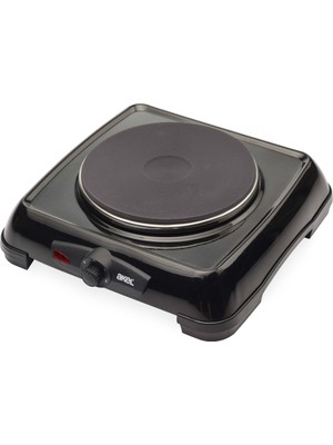 Akel AP511 1000W Siyah Elektrikli Tekli Ocak, Termostat Ayarlı, Setüstü Plate