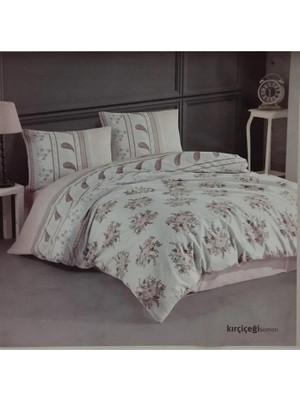 Kristal Kır Çiçeği Somon Çift Kişilik Nevresim Takımı