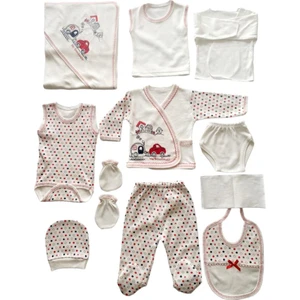 Baby Kids Colors Arabalı Trenli 11'li Hastahane Çıkışı Yeni Doğan Zıbın Set