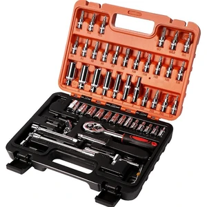 Deko Turkey Cr-V Max 1/4 Cırcırlı 53 Parça Tork Kombinasyon Lokma Anahtar Takımı Bits Uç Seti Tam Set