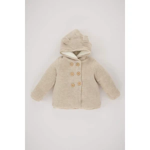 Kız Bebek Kapüşonlu Triko Hırka A4071A523AU