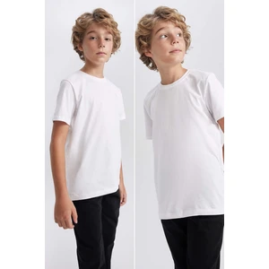 Erkek Çocuk Bisiklet Yaka 2'li Kısa Kollu Tişört X8801A623AU