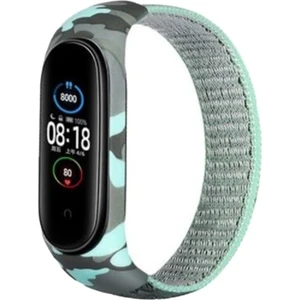 Bilişim Aksesuar Xiaomi Mi Band 4 Hasırlı Cırtcırtlı Kordon - Turkuaz