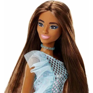 Pırıltılı Barbie - Mavi Pullu Elbise