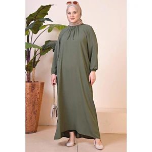 Kadin Buyuk Beden Ayrobin Uzun Anne Elbise