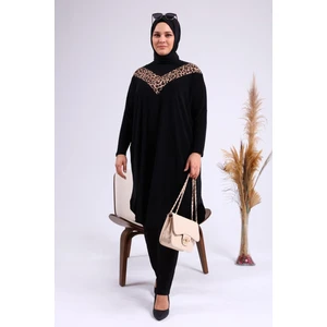 Kadin Buyuk Beden Giyim Tunik Yarasa Kol ve Oversize Kesim