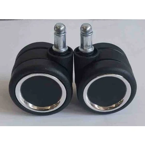 Elayce Ofis Krom Çemberli Siyah Teker