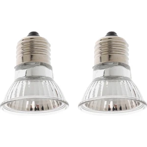 2pcs E27 220-240V 50W Sürüngen Isı Lambası Ampulleri Uva/uvb Halojen Ampuller Için Güneş Işığı Ampulü (Kırmızı) (Yurt Dışından)