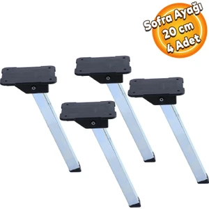 Sofra Ayağı Metal Plastik Siyah Taban Katlanır Yer Sofrası Sini Altı 20 cm Beyaz 4 Adet
