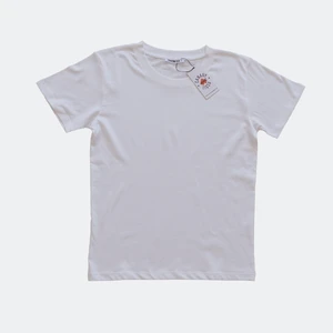 Canary and Tiger Erkek Beyaz Basic  Pamuk Bisiklet Yaka Regular Fit Kısa Kollu T-Shirt