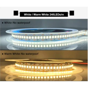Dora Led 240 Ledli Sık Ledli 12V Natural Beyaz 4000K Şerit LED IP20 (5 metre)