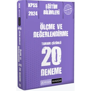 Pegem Akademi Yayıncılık KPSS 2024 Eğitim Bilimleri Ölçme ve Değerlendirme 20 Deneme