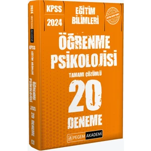 Pegem Akademi Yayıncılık KPSS 2024 Eğitim Bilimleri Öğrenme Psikolojisi 20 Deneme