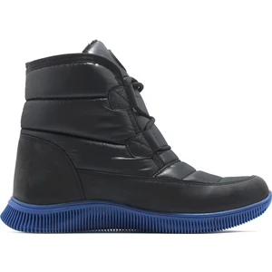 Mavi Taban Siyah Bağcıklı Erkek Kar Botu KHNS28