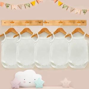 %100 Organik Pamuk 5li Beyaz Askılı Bebek Body