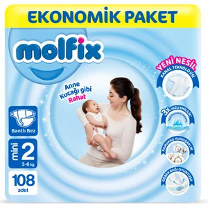 Bebek Bezi 2 Beden Mini Ekonomik Paket 108 Adet