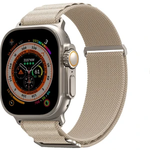 Watch Ultra 49MM Kordon Skinarma Kobu Hasır Strap Kayış Krem
