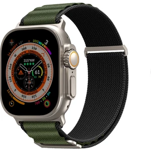 Watch Ultra 49MM Kordon Skinarma Kobu Hasır Strap Kayış Olive