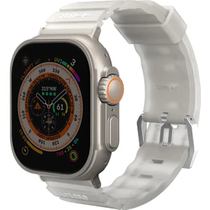 Watch Ultra 49MM Kordon Skinarma Shokku Silikon Strap Kayış Beyaz