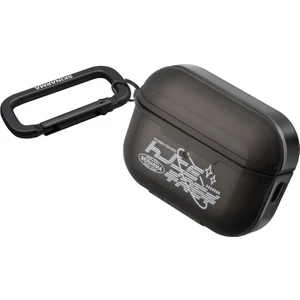 Airpods Pro 2 Uyumlu Kılıf Skinarma Transparan Mat Tasarım Kinzoku Kılıf Siyah