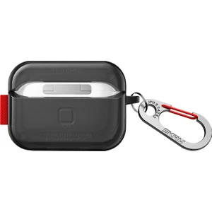 Airpods Pro 2 Uyumlu Kılıf Skinarma Şeffaf Renkli Airbagli Tasarım Saido Kılıf Siyah