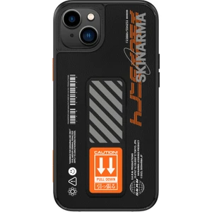 iPhone 14 Plus Uyumlu Kılıf Skinarma Standlı Deri Görünümlü Shingoki Kapak