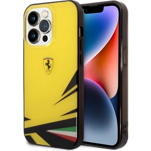 iPhone 14 Pro Uyumlu Kılıf Ferrari Sarı Italyan Bayrak Baskılı Dizayn Kapak