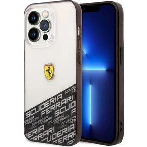 iPhone 14 Pro Max Uyumlu Kılıf Ferrari Transparan Alt Kısım Baskılı Dizayn Kapak