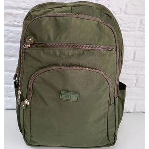 Krinkıl Kumaş Kırmızı Su Geçirmez Dört Gözlü Okul Sırt Çantası (Yerli Üretim)