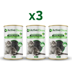 Active Clean Plus Kedi Kumu Koku Giderici 420 gr 3'lü Set