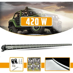 Off Road LED Bar 420W Çift Sıra 114CM Beyaz