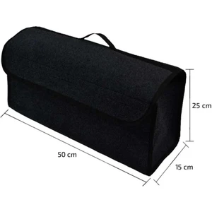 Bagaj Düzenleyici Çanta Organizer Toparlayıcı Keçe Bagaj Çantası Siyah