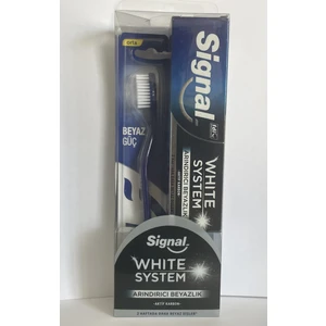 White System Arındırıcı Beyazlık Diş Macunu 75 ml + Signal Beyaz Güç Fırça