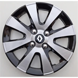 Point Marketing 15'' Inç Renault Jant Kapağı 4 Adet Çelik Jant Görünümlü Renkli - Kırılmaz Esnek
