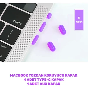 Macbook 13' Pro/air - 15' Pro Giriş Kapatıcı Renkli Kapak