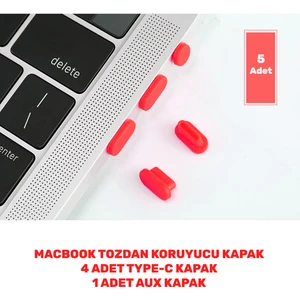 Macbook 13' Pro/air - 15' Pro Giriş Kapatıcı Renkli Kapak