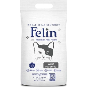 Aktif Karbonlu Topaklanan İnce Taneli Kedi Kumu 15KG