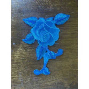 17X13 cm Ütü Ile Yapışan Nakış Işleme Çiçek Aplike Arma Yama