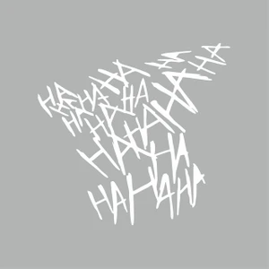 Reysa Tasarım Hahahaha Araba Sticker Beyaz 20X20 cm