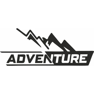 Reysa Tasarım Adventure 4x4 Araba Sticker Siyah 20X10 cm