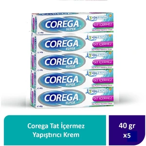 Tat İçermez Yapıştırıcı Krem 40 gr x 5 Adet