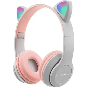 Psl P47M Cat Ear Kedi Kulaklı Kulak Üstü Kablosuz Bluetooth Kulaklık